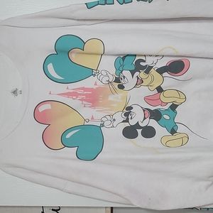 Mickey & Minnie White pullover